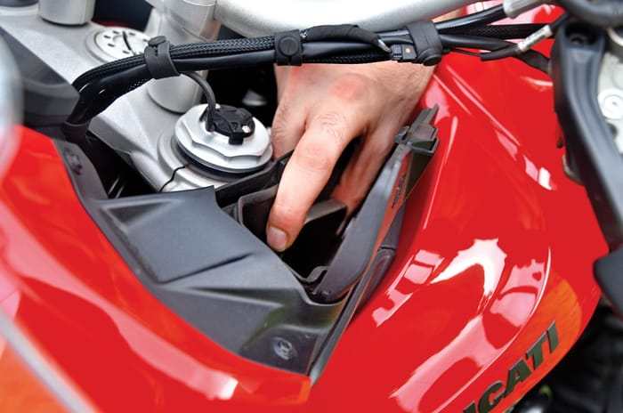 Ducati Multistrada V4 Rally cubby